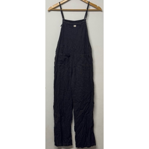 Billabong Kid’s Wild Length Overalls Washed Black Large - Picture 4 of 6